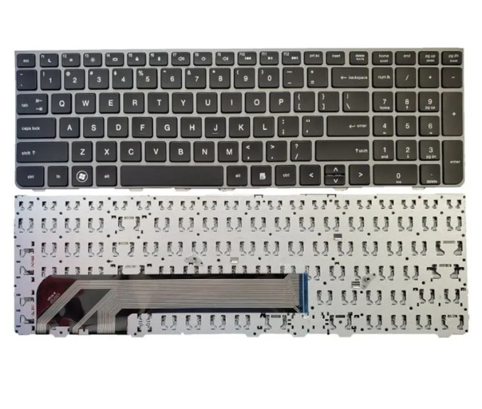 Tipkovnica za HP ProBook 4535S, 4530S, 4730S,.. črne tipke, srebrn okvir