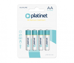 Platinet alakalna baterija AA - 4 kos