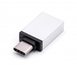 Pretvornik iz USB 3 tipa A na USB C - srebrne barve