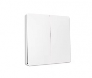 RF 433mhz brezžično stikalo, dvojno, belo, brez napajanja