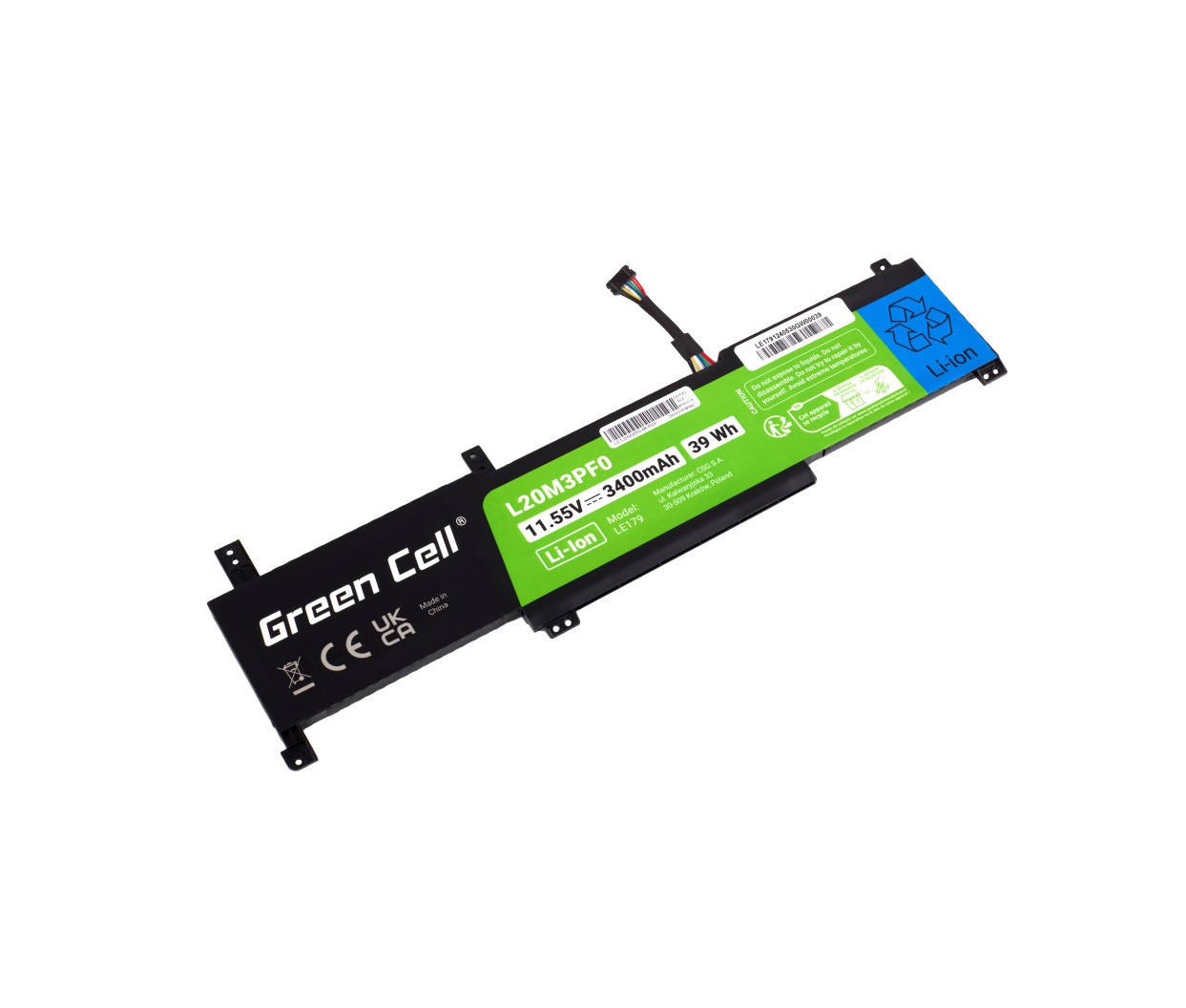 Baterija za Lenovo Ideapad 3 14ITL6, 15ITL6, 17ITL6,.. 11,55V 3400mAh