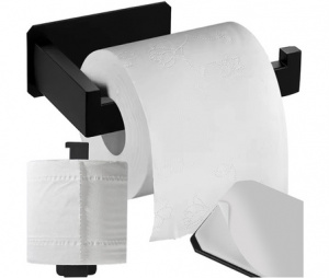 Ruhhy Držalo za WC papir - črne barve