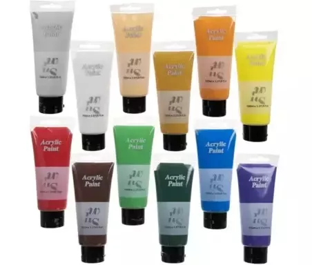 Akrilne barve 12kos po 100ml Maaleo