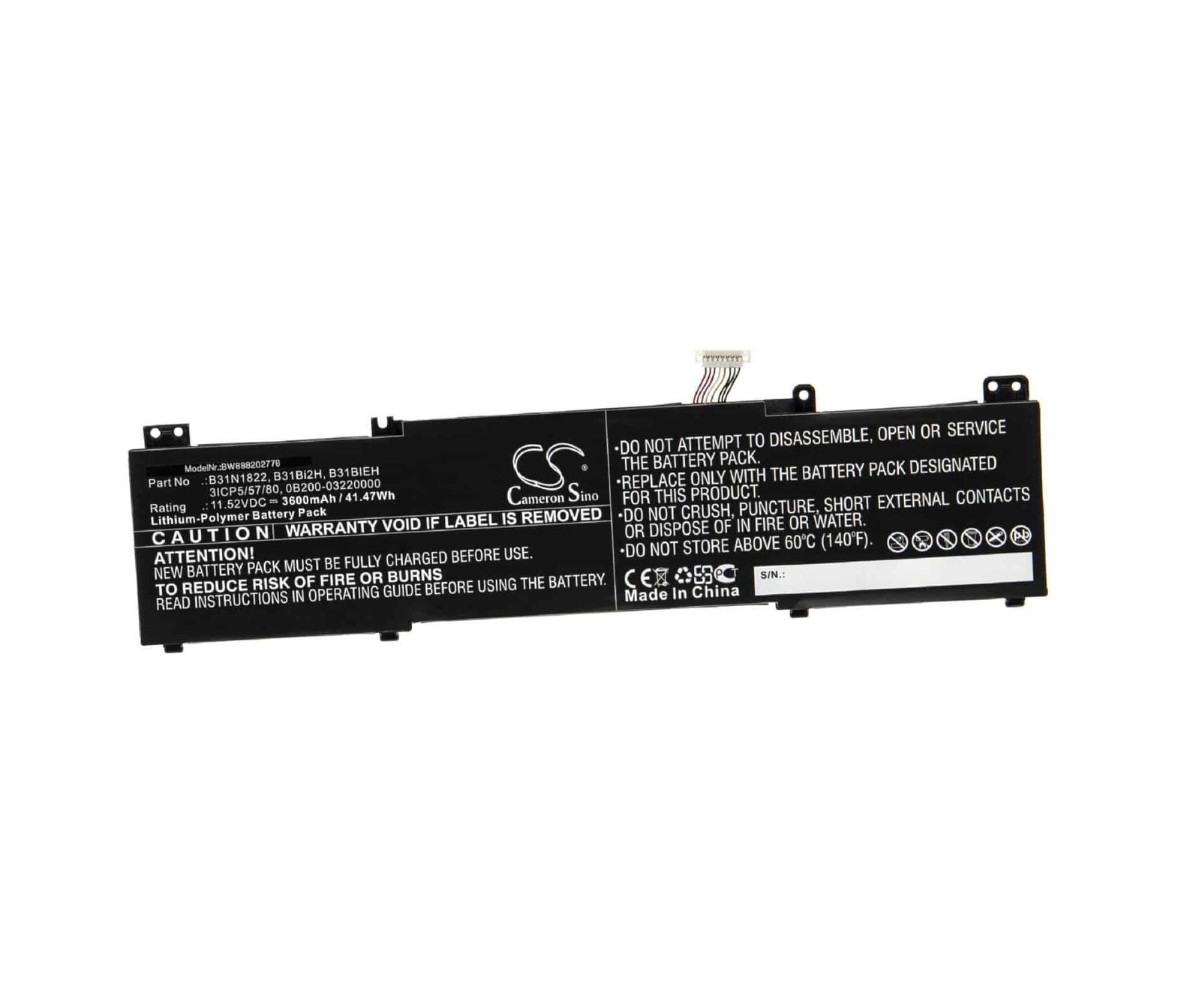 Baterija za Asus Flip 14 UM462DA, UX461FN, UX462DA,.. 11,52V 3600mAh