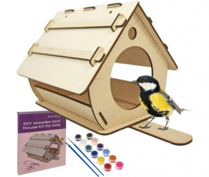 Lesena ptičja hišica - naredi si sam
