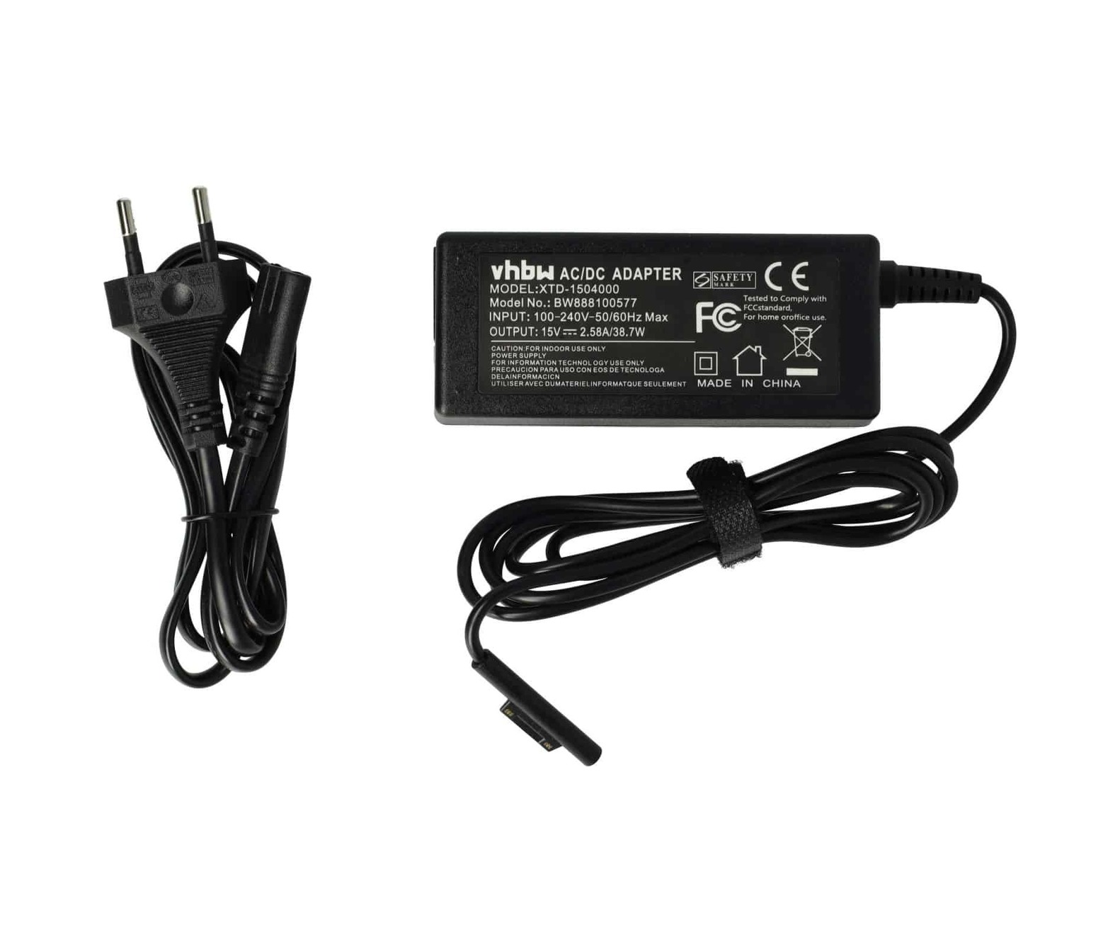 Napajalnik za Microsoft Surface Pro 4, 5, 6, 7, 8, X,.. 15V 2,58A