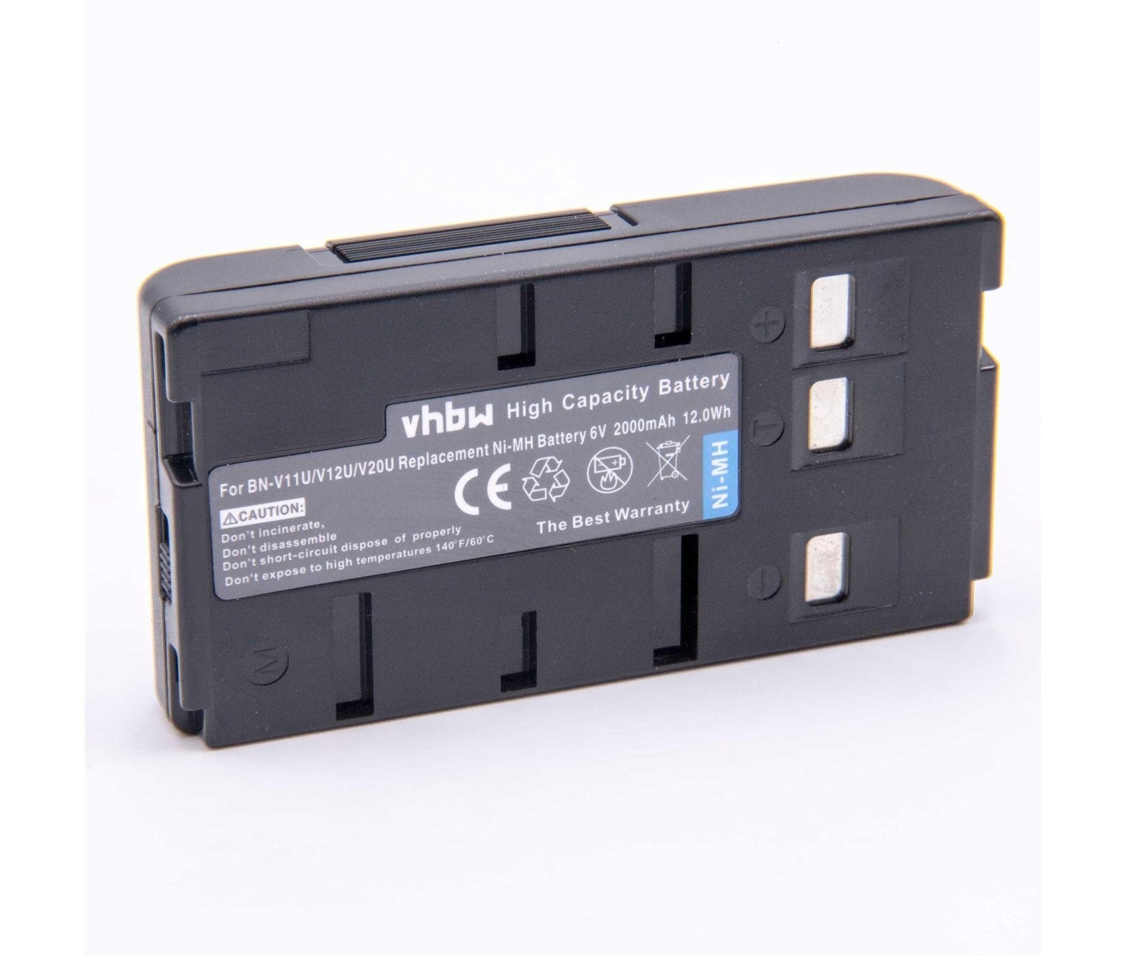 Baterija za JVC BN-V20, BN-V22, BN-V24U, Panasonic HHR-V20, PV-BP15,.. 6V, 2000mAh