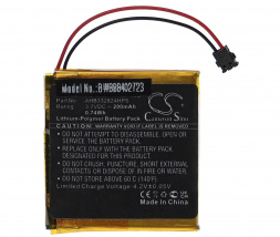 Baterija za TomTom Spark Cardio plus Music - 3,7V 200mAh