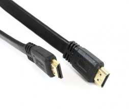 Kabel HDMI 1.4 3m črn – ploščat