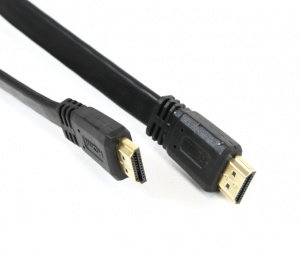Kabel HDMI 1.4 3m črn – ploščat
