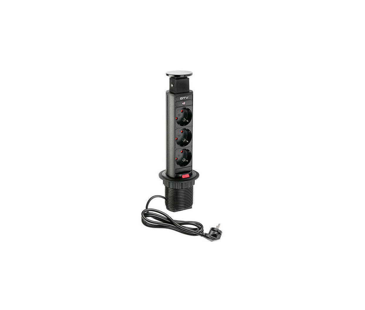 Potopna vtičnica GTV 3x220V Fi 60mm črna