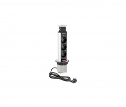 Potopna vtičnica GTV 3x220V Fi 60mm siva