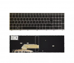 Tipkovnica za HP ProBook 450 G5, 455 G5, 470 G5 - srebrn okvir, brez osvetlitve