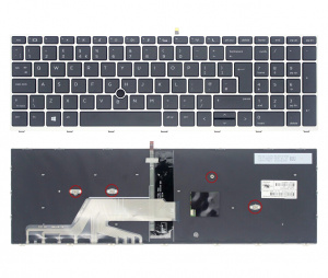 Tipkovnica za HP Probook 650 G4, G5, 655 G4, G5, 470 G5,..