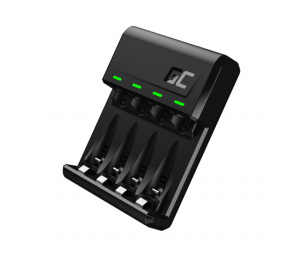 Polnilec Ni-MH AA in AAA baterij Green Cell