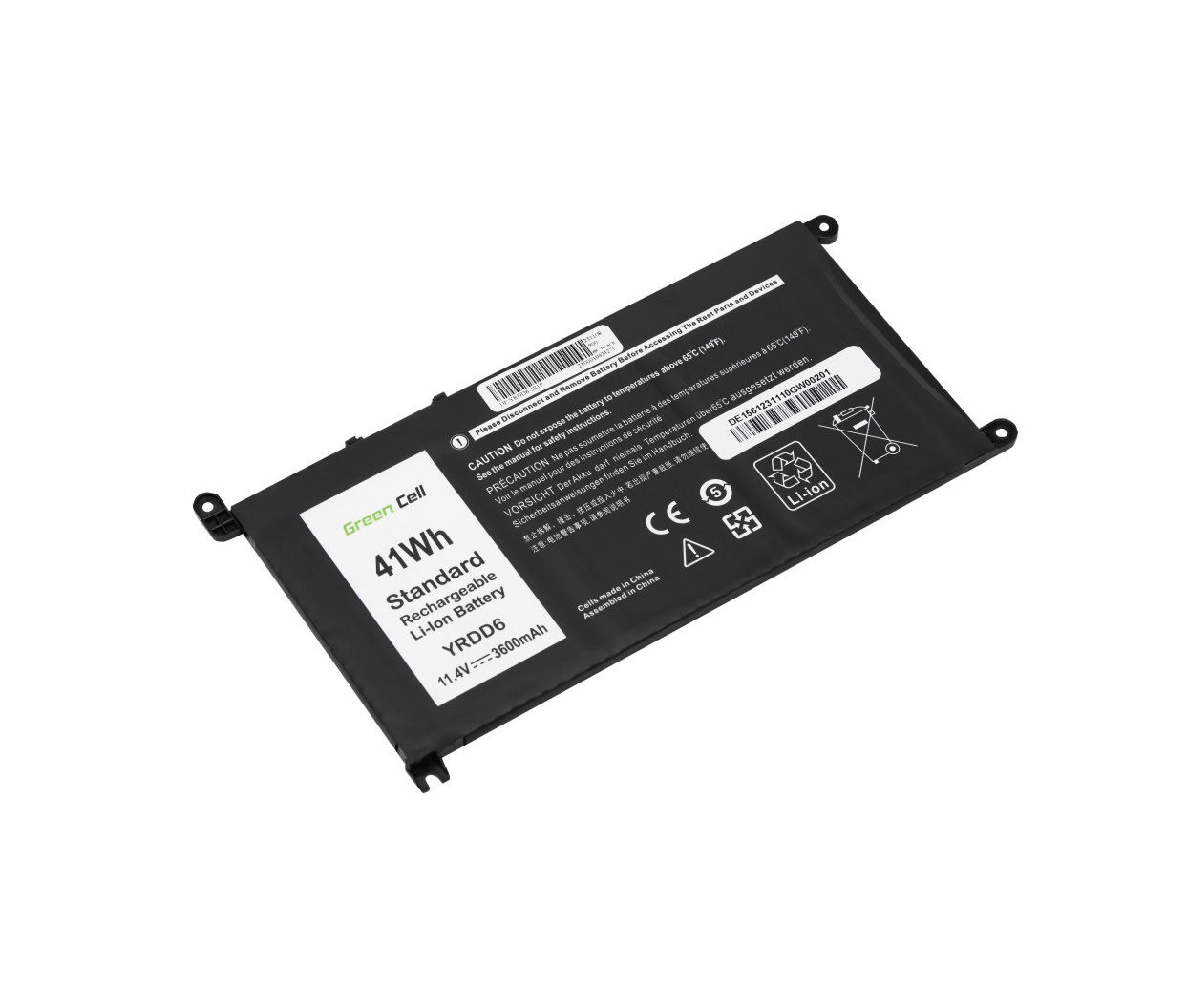 Green Cell baterija YRDD6, 1VX1H za Dell Vostro 5490, 5590, 5481 - 11,4V 3600mAh