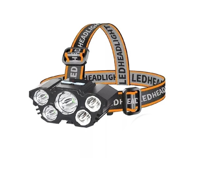 Naglavna svetilka L-T21 20000 lumenov, 5 LED