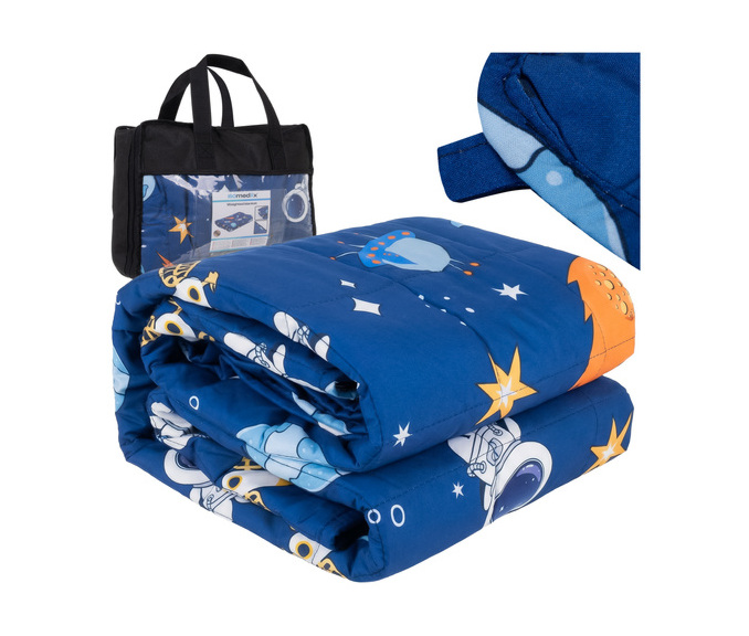Otroška obtežena odeja ISOMEDIX 4 kg 100 x 150 cm - senzorična odeja za miren spanec