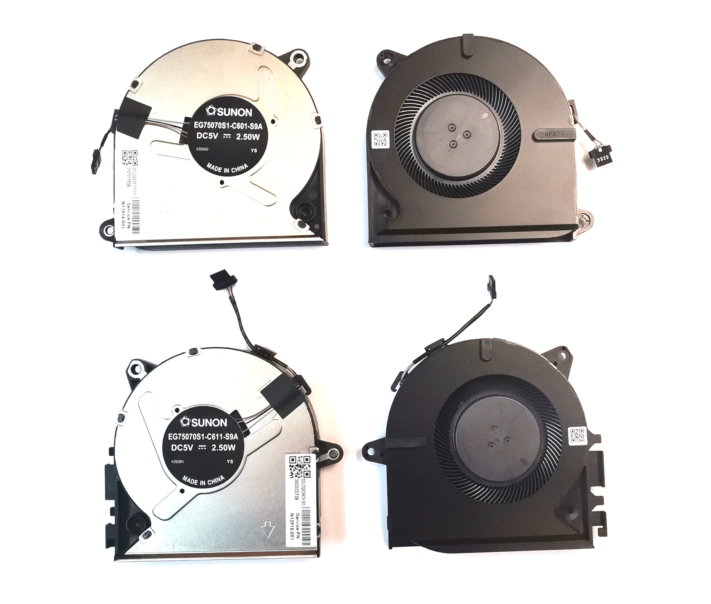 Par ventilatorjev CPU in GPU za HP ZBook Power G9 15.6