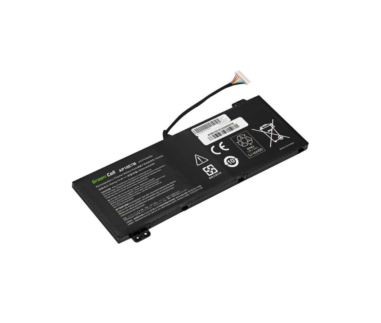 Baterija za AP18E7M / AP18E8M za Acer Nitro 5 AN515, AN517- 14,8V 3620mAh