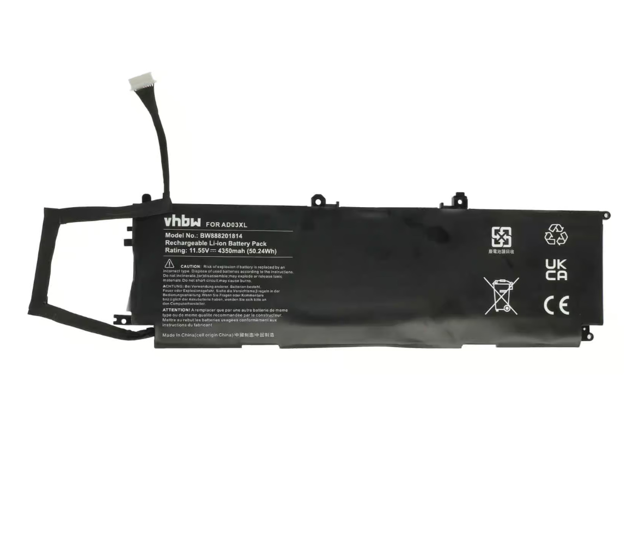 Baterija za HP Envy 13-AD - 11,55V 4350mAh