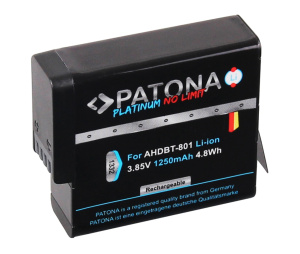 Patona Platinum baterija za GoPro Hero 5 6 7 8 – AHDBT-501 701 801 - 1250mAh