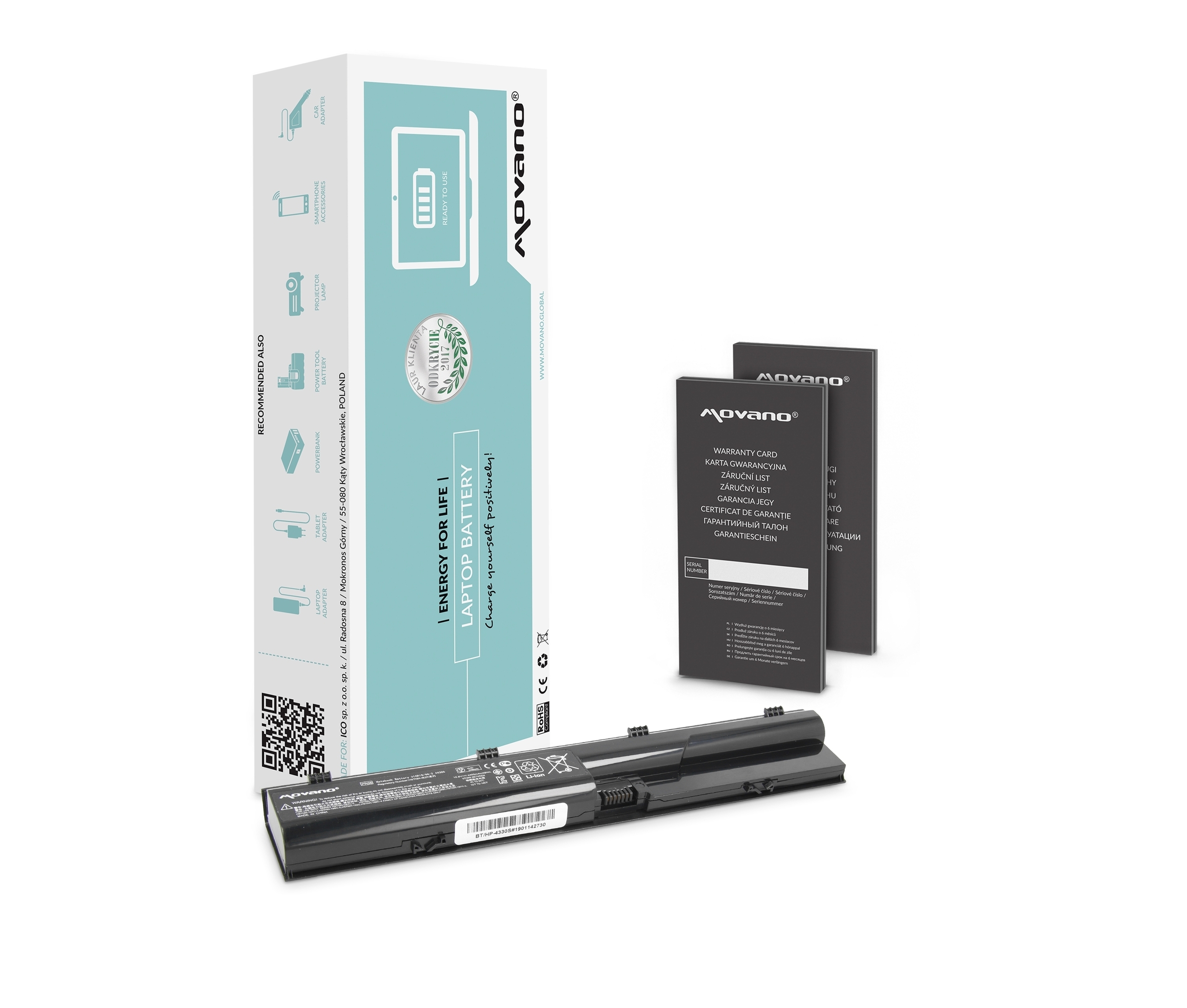 Movano baterija za HP ProBook 4330s, 4530s – 4400mAh