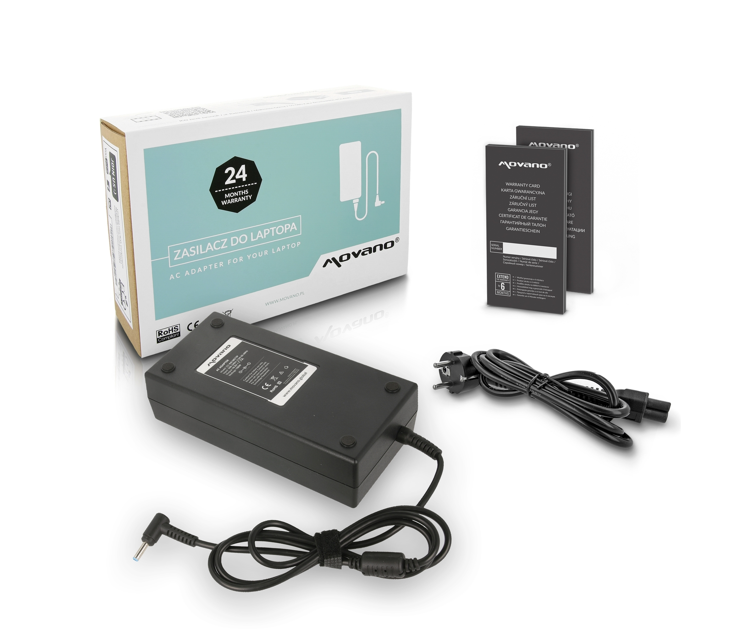 Movano napajalnik za Asus 150W 19,5V 7,7A (4,5 x 3,0 pin)