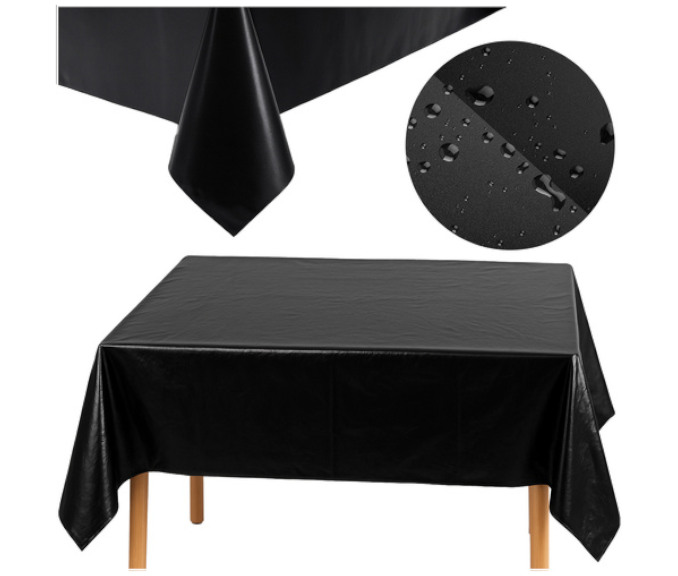 Ruhhy črn prt – Vodoodporna in sijajna dekorativna folija