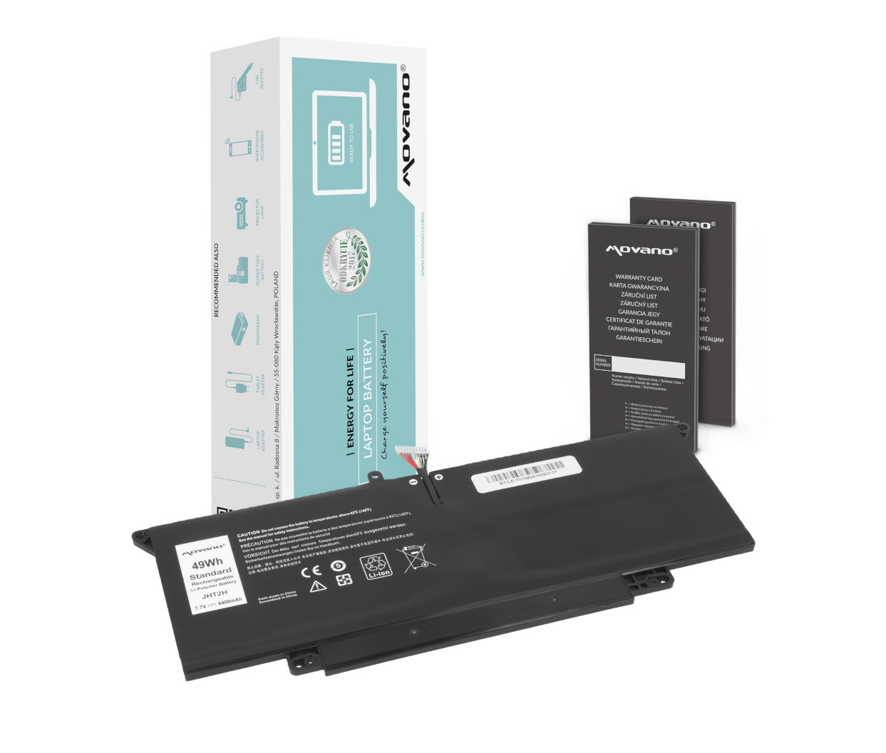Baterija za Dell Latitude 13 7310, 7410 - 6400mAh