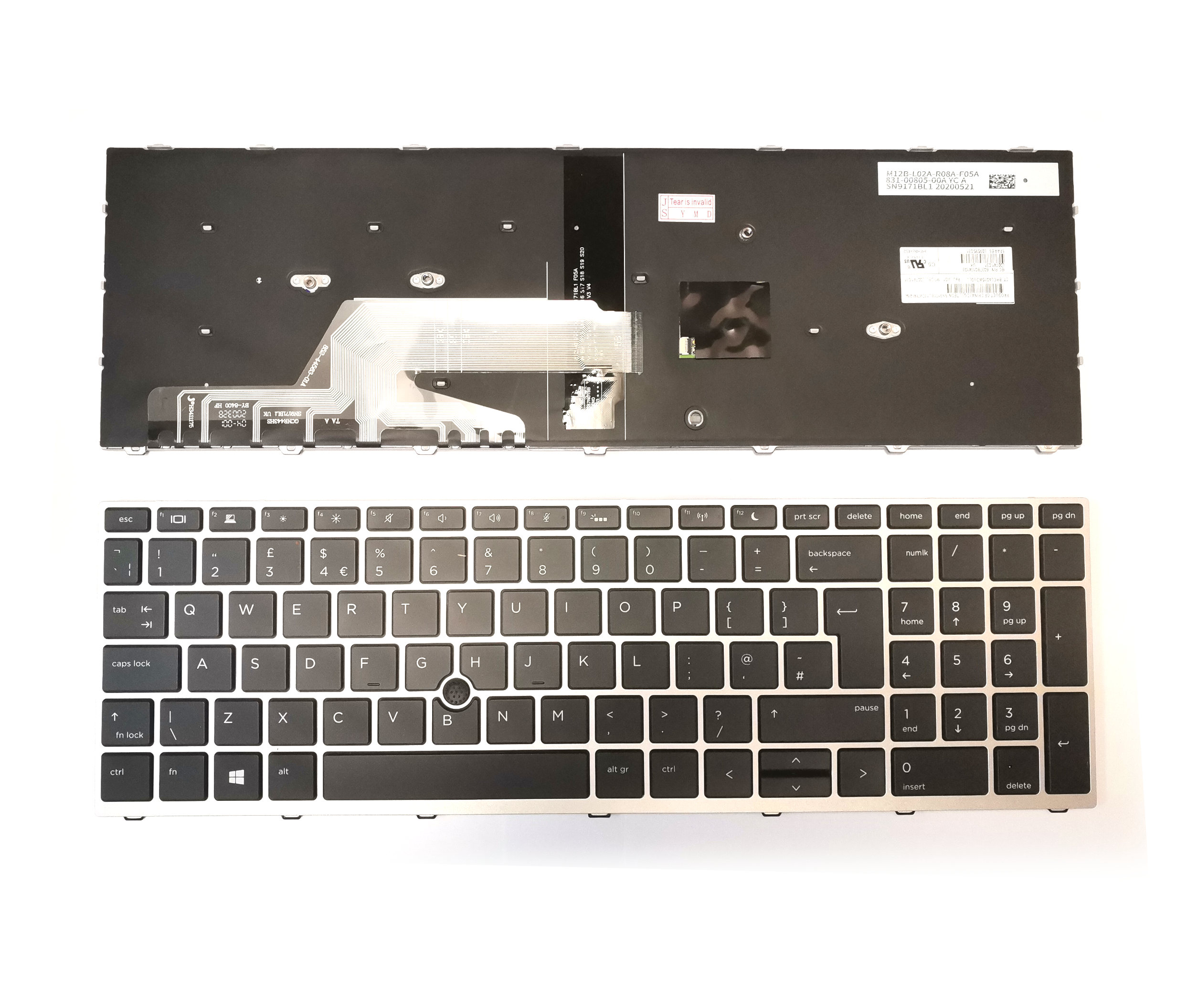 Tipkovnica za HP Probook 650 G4, 650 G5,.. brez osvetljitve