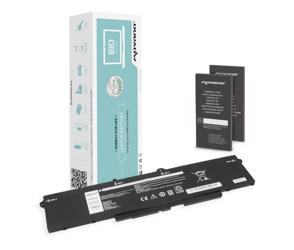 Baterija za Dell Latitude 5521, 5531, Precision 3571, 3591 - 8071mAh
