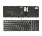 Tipkovnica za HP ZBook 15u G3 G4, EliteBook 755 850 G3 G4 – osvetljena, kazalna ročica