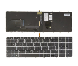 Tipkovnica za HP ZBook 15u G3 G4, EliteBook 755 850 G3 G4 – osvetljena, kazalna ročica