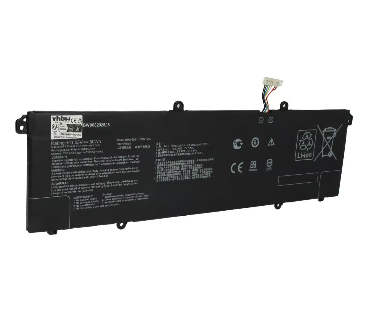 Baterija za prenosnik Asus C31N1905 - 4250mAh