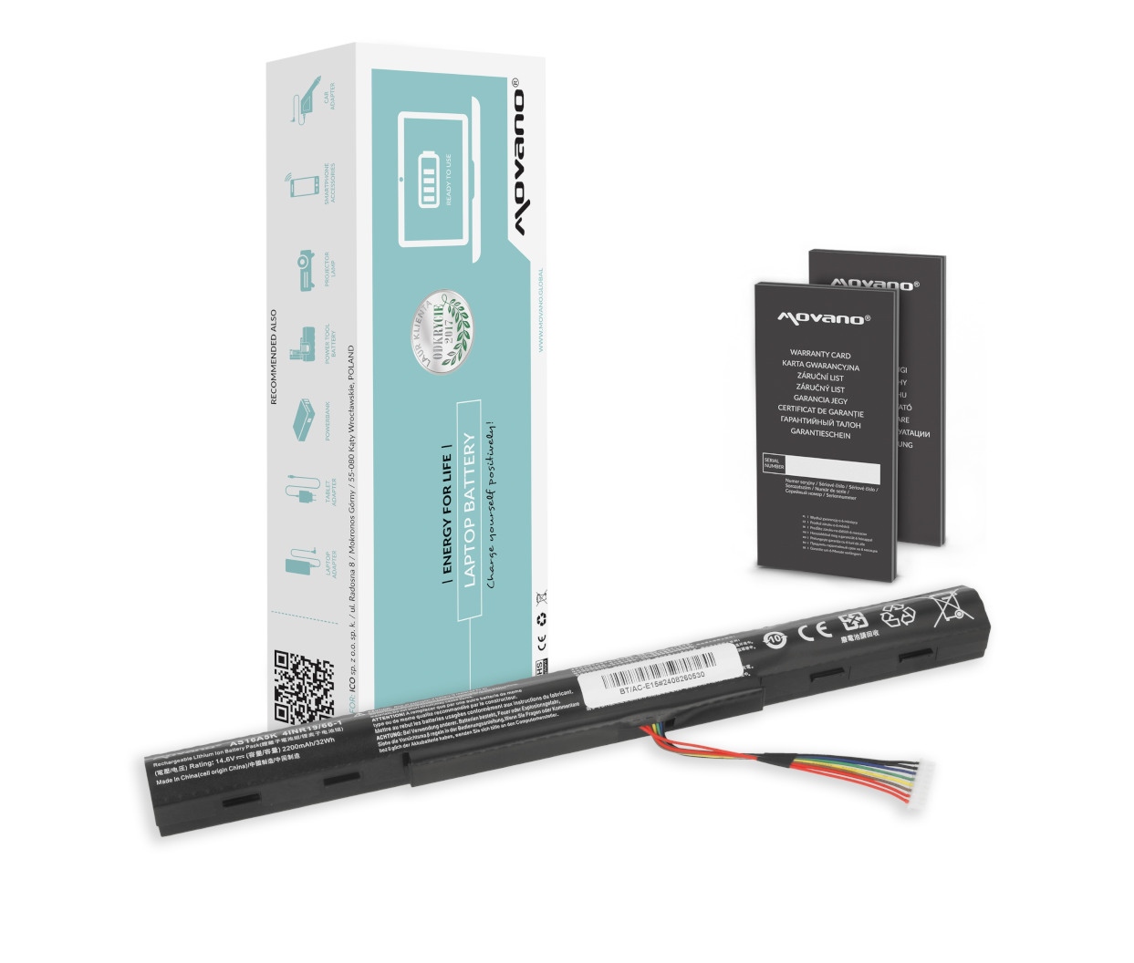 Movano baterija za Acer Aspire E5-475, E5-575 – 2200mAh