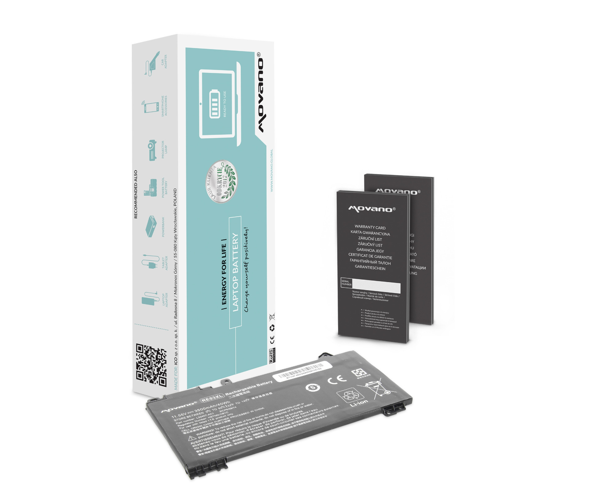 Baterija za HP 430 G6, 450 G6 - 3500mAh