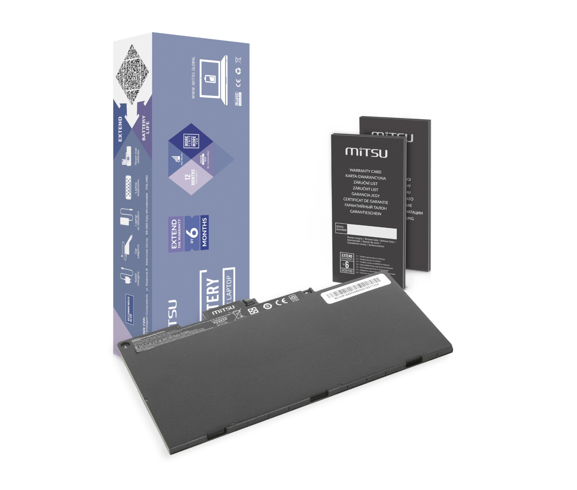Baterija za HP EliteBook 840 G3, 850 G3 – 4100mAh