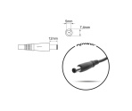 Dimenzije vtiča - Napajalnik za HP 90W 19V 4,74A 7,4 x 5,0mm