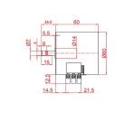 Sinhronski elektromotor 60KTYZ AC 220V 14W – 15 obratov na min