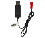 USB polnilec z RC baterije z JST priključkom - 60cm 7,2V 250mA