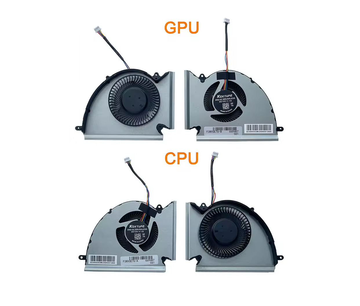 Ventilatorja za CPU in GPU za MSI (N451, N452)